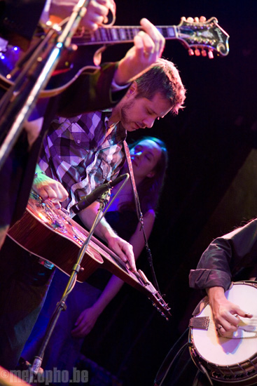 Crooked Still at Bowery Ballroom, July 16, 2008. Photo by Ari Sommer.