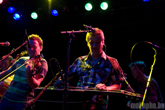 Crooked Still at Bowery Ballroom, July 16, 2008. Photo by Ari Sommer.