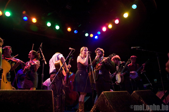 Crooked Still at Bowery Ballroom, July 16, 2008. Photo by Ari Sommer.