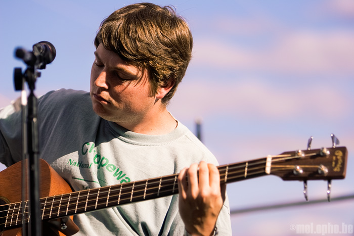 Trampled by Turtles at Pendarvis Farm, August 2, 2008. Photo by Joshua Bean and Raul Moreno.