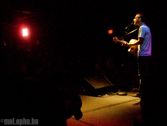 Kevin Devine at Harpers Ferry, September 6, 2008. Photo by Beth Freeman Doreian and Ian Doreian.