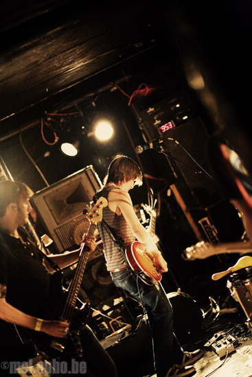 Bear Hands at Middle East Downstairs, September 15, 2008. Photo by Joshua Bean.