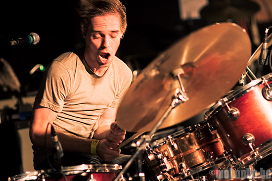 Bear Hands at Middle East Downstairs, September 15, 2008. Photo by Joshua Bean.