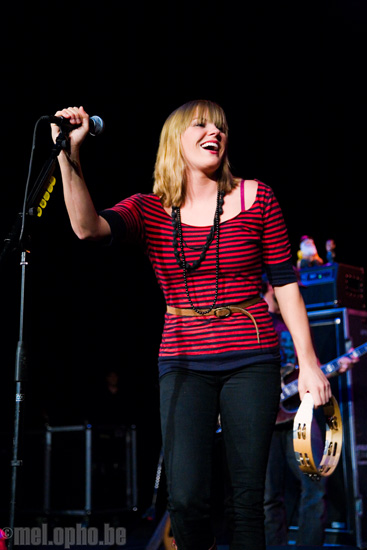 Grace Potter and the Nocturnals at Wilbur Theatre, September 25, 2008. Photo by Ari Sommer.