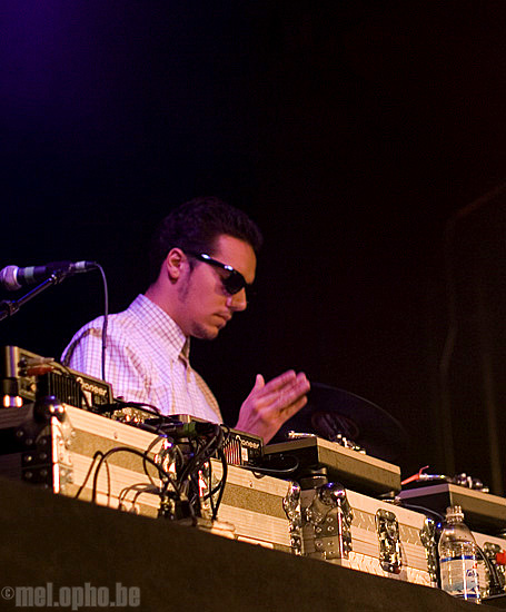 Blue Scholars at Showbox Market, September 27, 2008. Photo by Nicole Kristek.