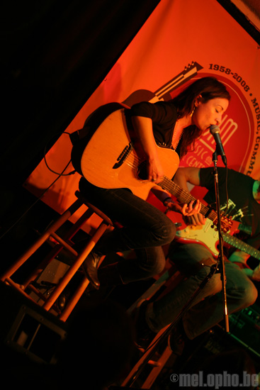 Mieka Pauley at Club Passim, October 25, 2008. Photo by Jenny Rushlow.