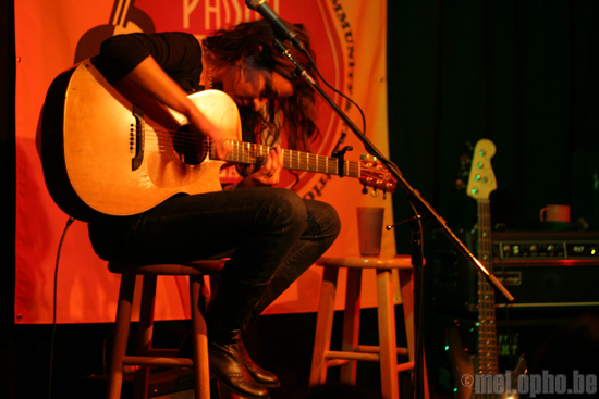 Mieka Pauley at Club Passim, October 25, 2008. Photo by Jenny Rushlow.