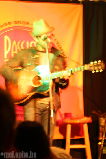 Josh Joplin at Club Passim, October 25, 2008. Photo by Jenny Rushlow.