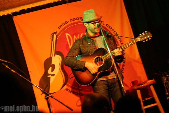Josh Joplin at Club Passim, October 25, 2008. Photo by Jenny Rushlow.