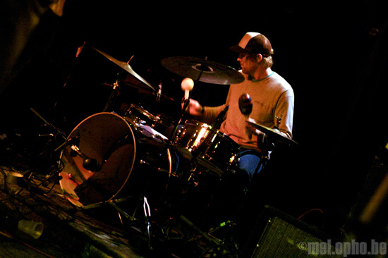 Hands and Knees at Middle East Upstairs, October 26, 2008. Photo by Beth Freeman Doreian.