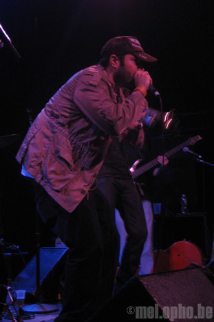 Emergency Service at Bowery Ballroom, November 3, 2008. Photo by Anna Gillespie.