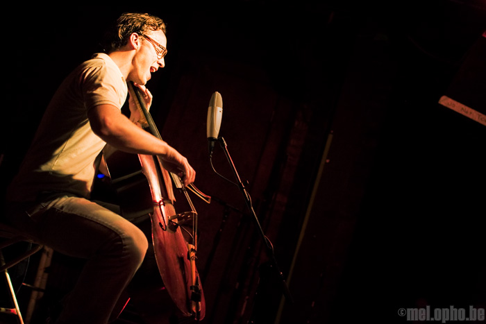 Ben Sollee at Great Scott, November 13, 2008. Photo by Joshua Bean.