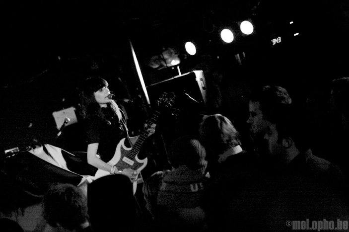 School of Seven Bells at Middle East Downstairs, November 18, 2008. Photo by Beth Freeman Doreian.