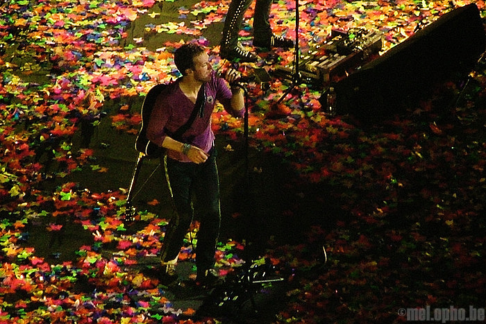 Coldplay at American Airlines Center, November 19, 2008. Photo by Devine Barry.