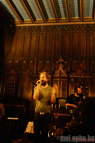 Phosphorescent at First Unitarian Church, November 22, 2008. Photo by Marie Forgeard.