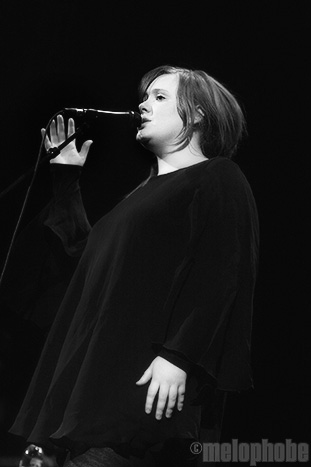 Adele at Somerville Theatre, January 14, 2009. Photo by Joshua Bean.
