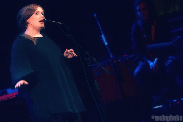 Adele at Somerville Theatre, January 14, 2009. Photo by Joshua Bean.