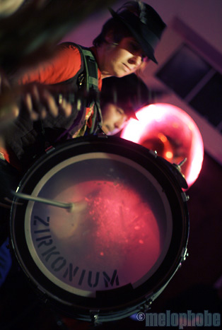 Orkestar Zirkonium at The Mix, January 23, 2009. Photo by Nicole Kristek.