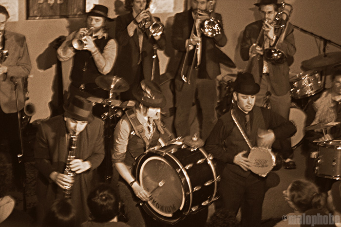 Orkestar Zirkonium at The Mix, January 23, 2009. Photo by Nicole Kristek.