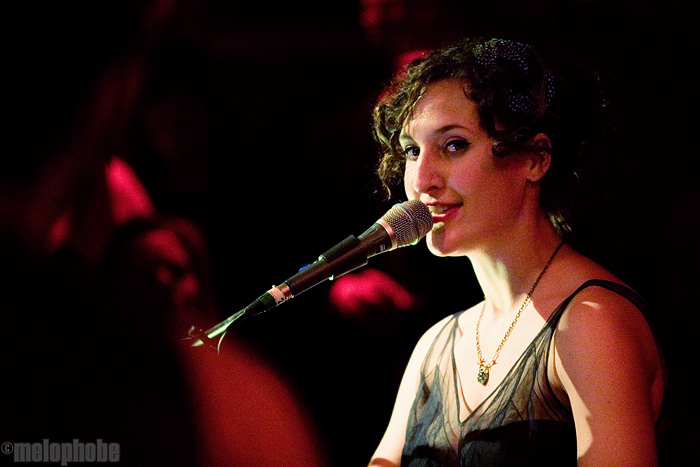 Sarah Rabdau and Self-Employed Assassins at Lizard Lounge, January 23, 2009. Photo by Ari Sommer.