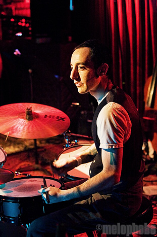 Sarah Rabdau and Self-Employed Assassins at Lizard Lounge, January 23, 2009. Photo by Ari Sommer.