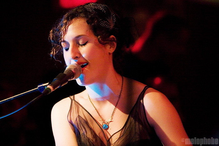 Sarah Rabdau and Self-Employed Assassins at Lizard Lounge, January 23, 2009. Photo by Ari Sommer.