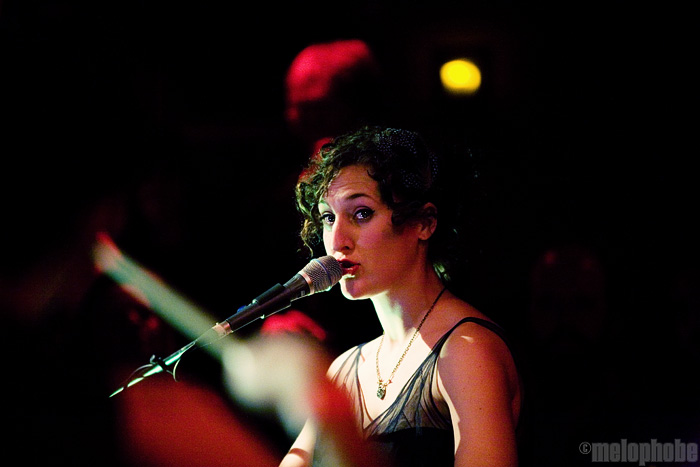Sarah Rabdau and Self-Employed Assassins at Lizard Lounge, January 23, 2009. Photo by Ari Sommer.