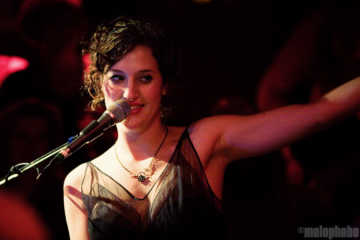 Sarah Rabdau and Self-Employed Assassins at Lizard Lounge, January 23, 2009. Photo by Ari Sommer.