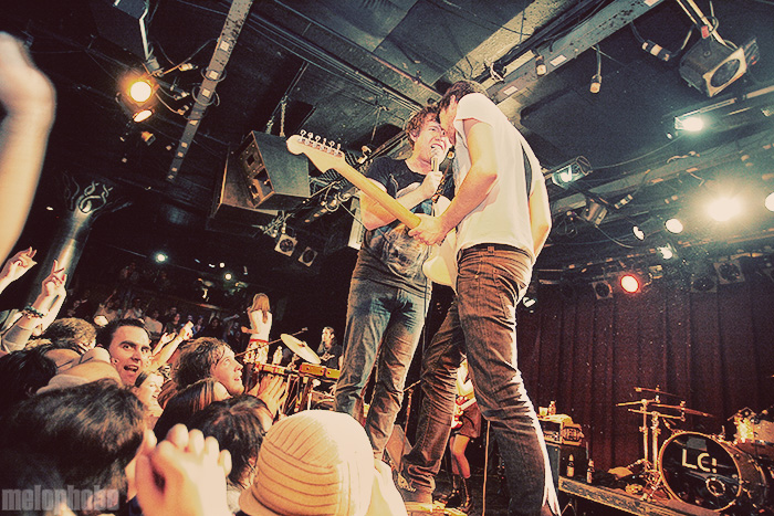 Los Campesinos! at Paradise Rock Club, February 13, 2009. Photo by Joshua Bean.