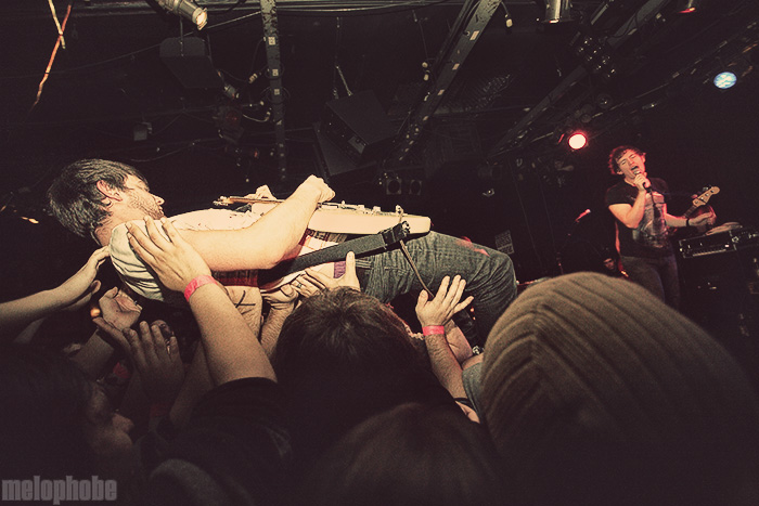Los Campesinos! at Paradise Rock Club, February 13, 2009. Photo by Joshua Bean.