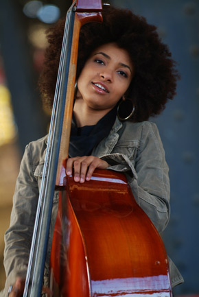 Esperanza Spalding at Gordon Theatre, February 21, 2009. Photo courtesy of Heads Up International.