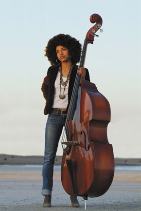 Esperanza Spalding at Gordon Theatre, February 21, 2009. Photo courtesy of Heads Up International.