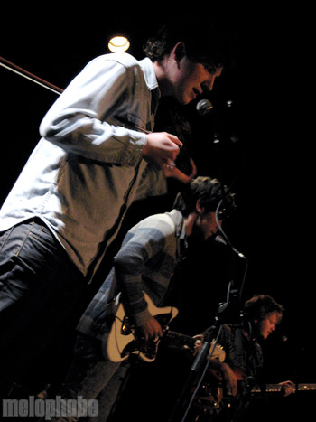 Noah and the Whale at Music Hall of Williamsburg, February 21, 2009. Photo by Anna Gillespie.