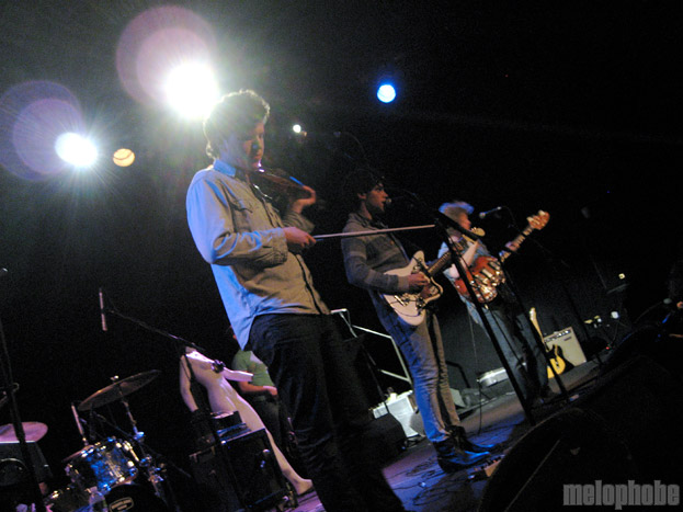 Noah and the Whale at Music Hall of Williamsburg, February 21, 2009. Photo by Anna Gillespie.