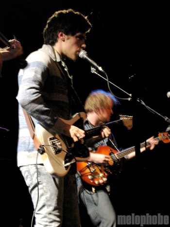 Noah and the Whale at Music Hall of Williamsburg, February 21, 2009. Photo by Anna Gillespie.