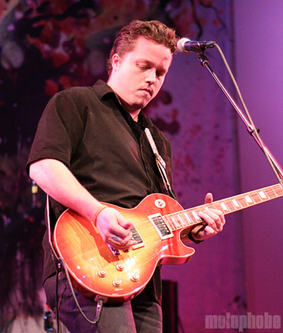 Jason Isbell and The 400 Unit at World Café Live, February 27, 2009. Photo by Katie Riggan.