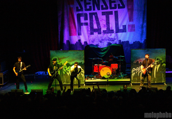 Senses Fail at House of Blues, March 6, 2009. Photo by Ian Doreian.