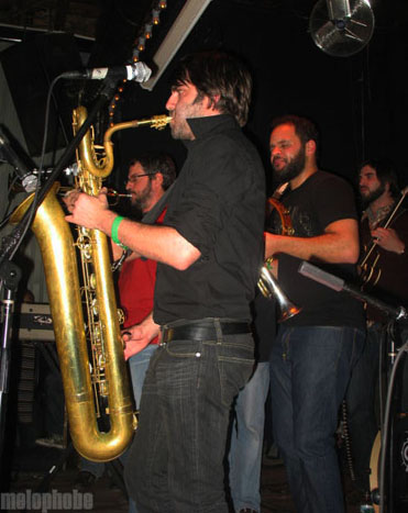 The Budos Band at Union Pool, March 14, 2009. Photo by Katherine Hartnett.