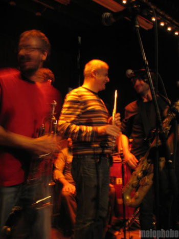 The Budos Band at Union Pool, March 14, 2009. Photo by Katherine Hartnett.