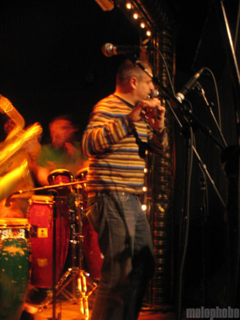 The Budos Band at Union Pool, March 14, 2009. Photo by Katherine Hartnett.