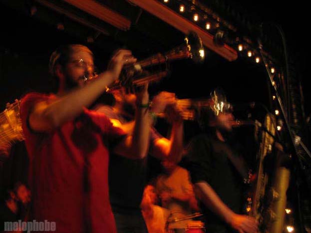 The Budos Band at Union Pool, March 14, 2009. Photo by Katherine Hartnett.