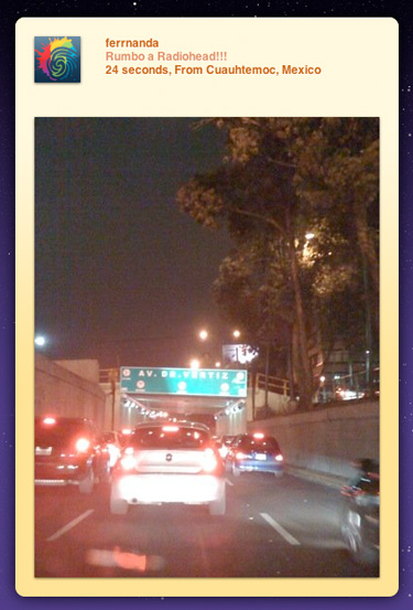 Photo from “Radiohead Setlist from Mexico City for Monday, March 16”