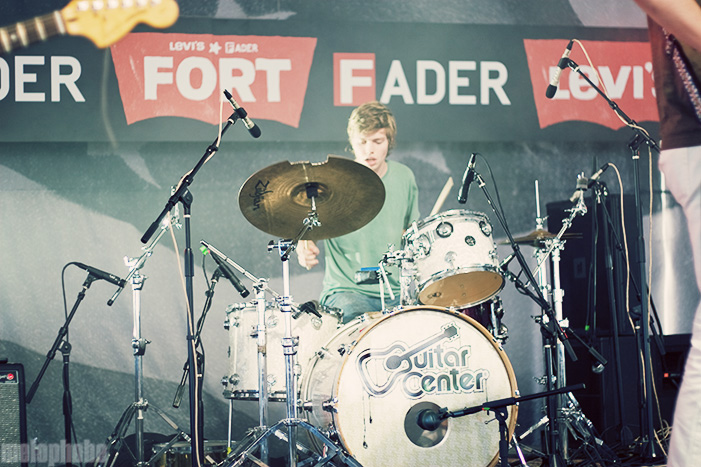 Abe Vigoda at Levi's/Fader Fort, March 18, 2009. Photo by Joshua Holt.