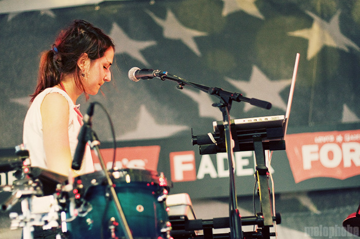 Micachu and the Shapes at Levi's/Fader Fort, March 18, 2009. Photo by Joshua Holt.