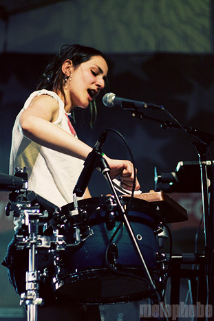 Micachu and the Shapes at Levi's/Fader Fort, March 18, 2009. Photo by Joshua Holt.