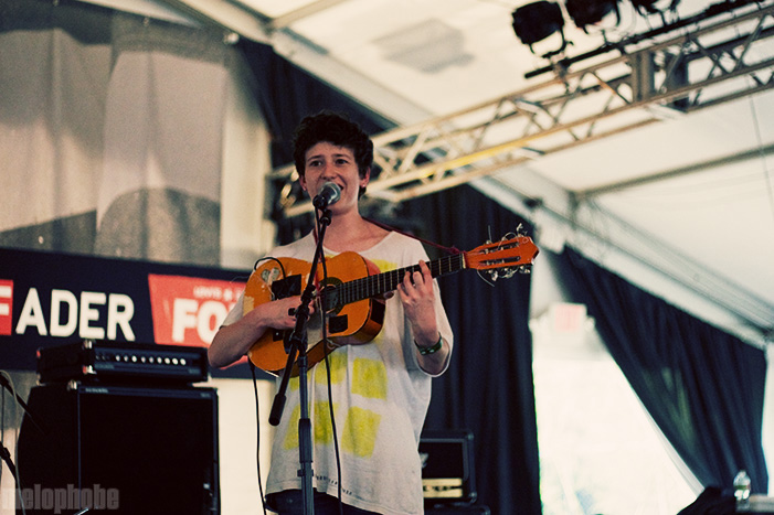 Micachu and the Shapes at Levi's/Fader Fort, March 18, 2009. Photo by Joshua Holt.