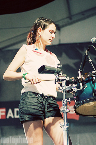 Micachu and the Shapes at Levi's/Fader Fort, March 18, 2009. Photo by Joshua Holt.