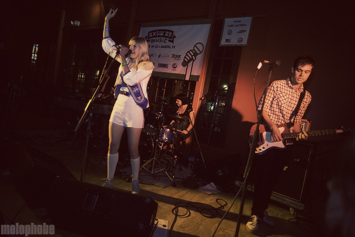 The Grates at Radio Room, March 18, 2009. Photo by Joshua Bean.