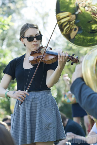 A Hawk and a Hacksaw at French Legation Museum, March 19, 2009. Photo by Nicole Kristek.