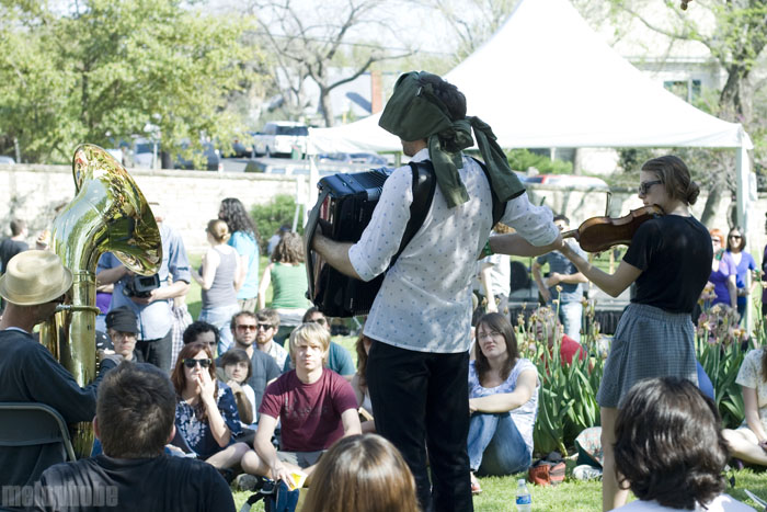 A Hawk and a Hacksaw at French Legation Museum, March 19, 2009. Photo by Nicole Kristek.